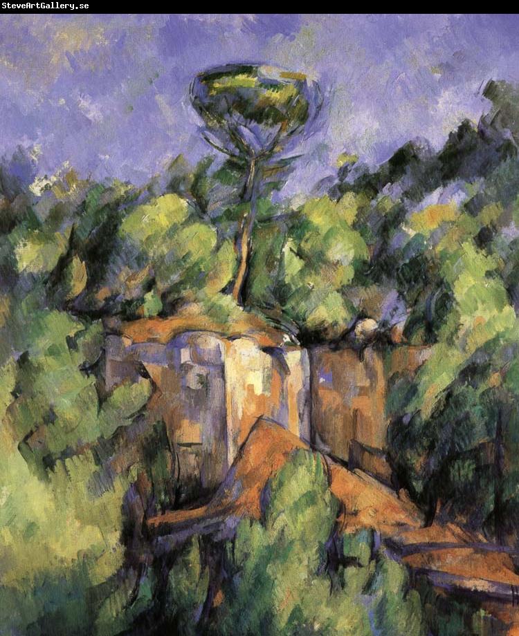 Paul Cezanne landscape rocks 2